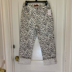 Jennifer Lopez Zebra Print Capris